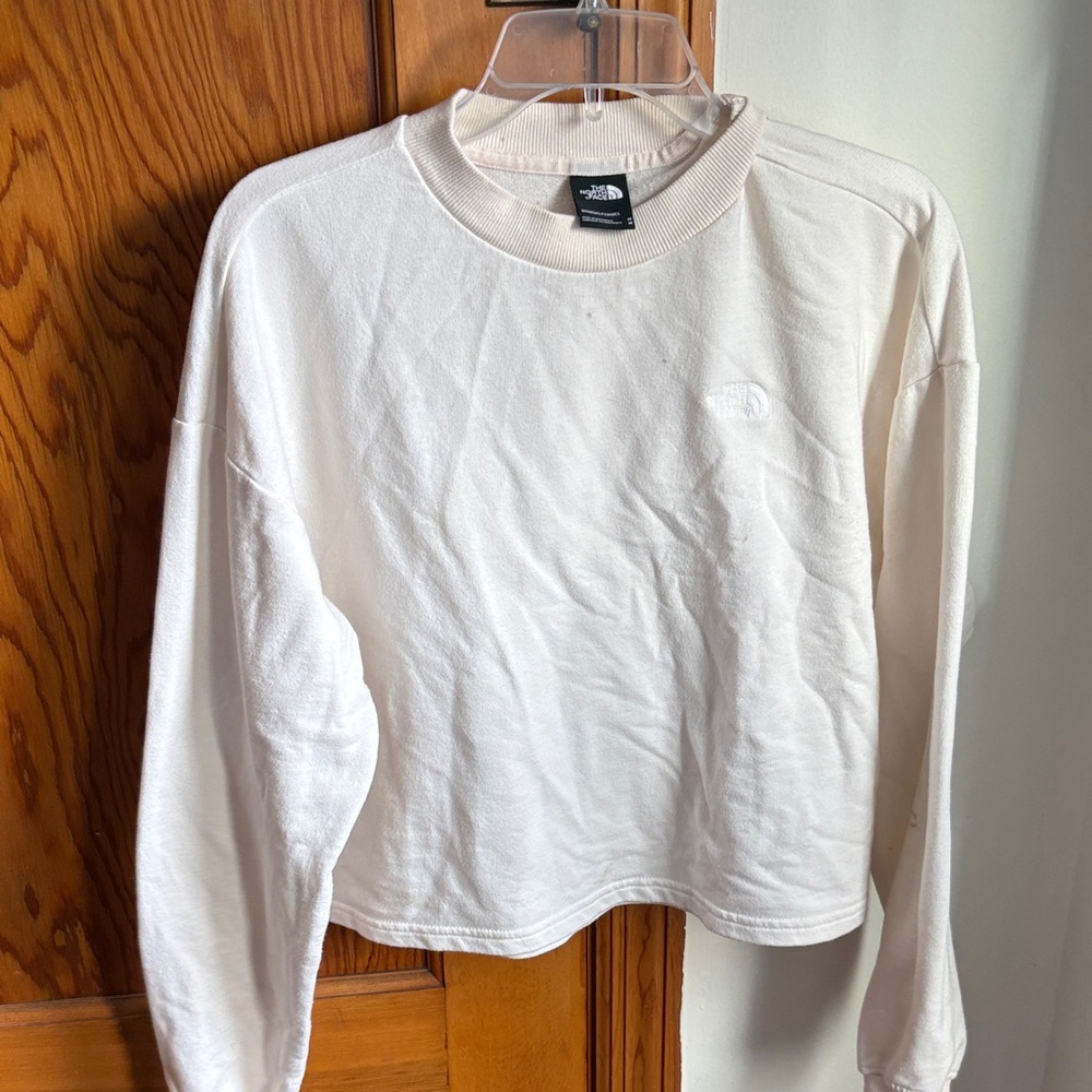 The North Face Cream Off-White Crewneck Sweatshirt